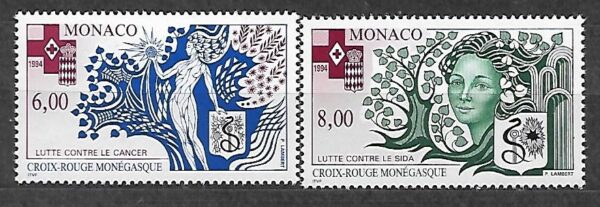 CZERWONY KRZYŻ MONAKO MI.2203-2204**