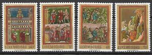 MALARSTWO LUXEMBURG MI.820-823**