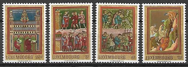MALARSTWO LUXEMBURG MI.820-823**