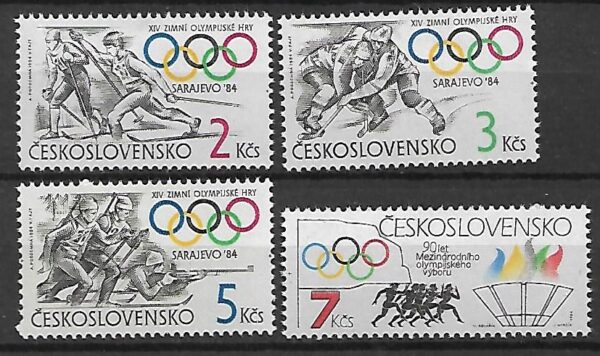 OLIMPIADA ZIMOWA CZECHOSŁOWACJA MI.2751-2753**