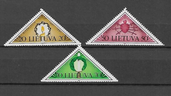 ROCZNICA ODZYSKANIE NIEPODLEGŁOŚC LITWA MI.477-479**