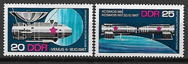 LOT W KOSMOS DDR MI.1341-1342**