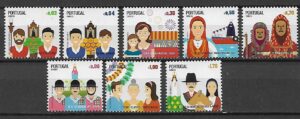 FOLKLOR PORTUGALIA MI.3832-3839**