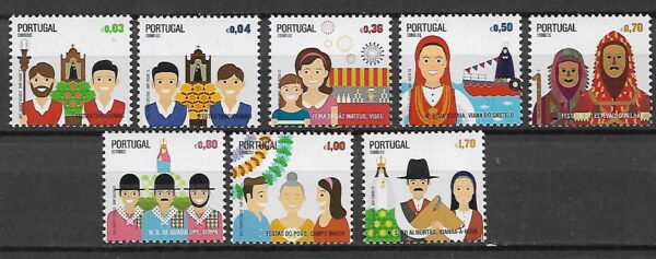 FOLKLOR PORTUGALIA MI.3832-3839**