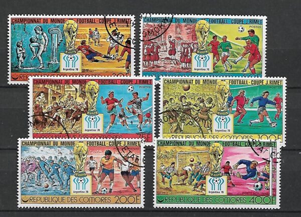 MUNDIAL KOMORY MI.384-389 KASOWANE