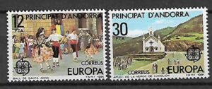 EUROPA CEPT ANDORRA HISZPAŃSKA MI.138-139**