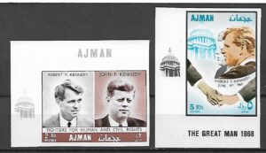 ROBERT F.KENNEDY I JOHN F.KENNEDY AJMAN MI.299-300B**