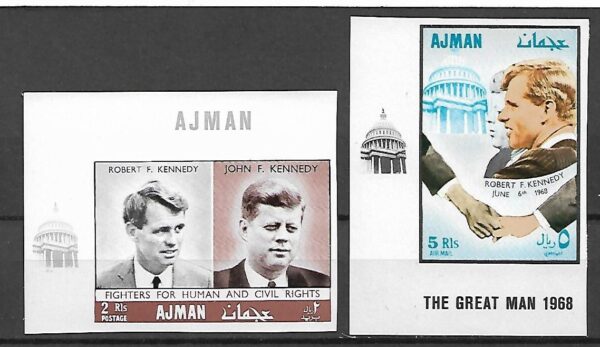 ROBERT F.KENNEDY I JOHN F.KENNEDY AJMAN MI.299-300B**