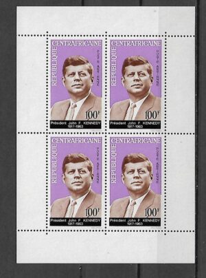 J.F.KENNEDY ŚRODKOWA AFRYKA MI.BL.3**