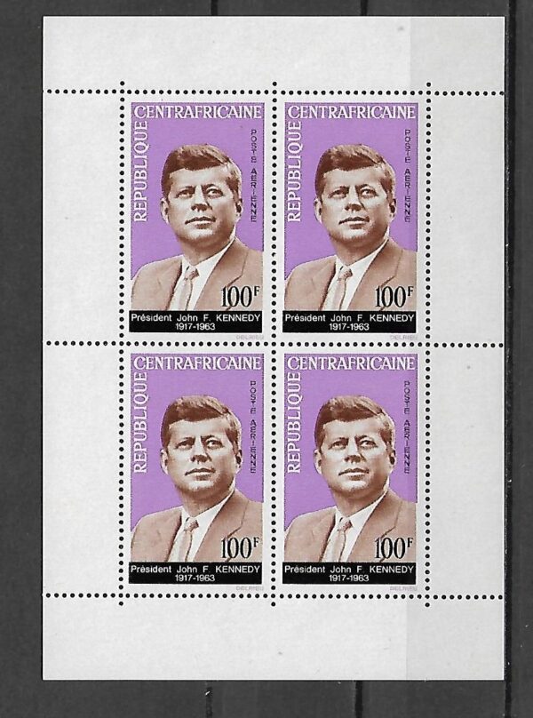 J.F.KENNEDY ŚRODKOWA AFRYKA MI.BL.3**