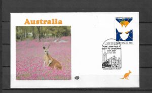 WIZYTA JANA PAWŁA II AUSTRALIA-CANBERRA KOPERTA