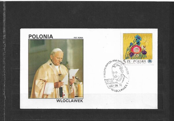 WIZYTA JANA PAWŁA II POLSKA-WŁOCŁAWEK KOPERTA