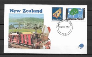 WIZYTA JANA PAWŁA II NOWA ZELANDIA-WELLINGTON KOPERTA