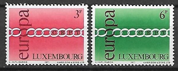 EUROPA CEPT LUXEMBURG MI.824-825**