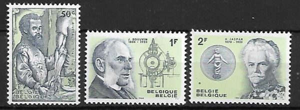 SŁAWNI LUDZIE BELGIA MI.1341-1343**