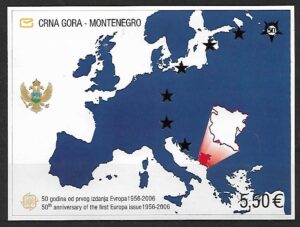 EUROPA CEPT CZARNOGÓRA MI.BL.3**
