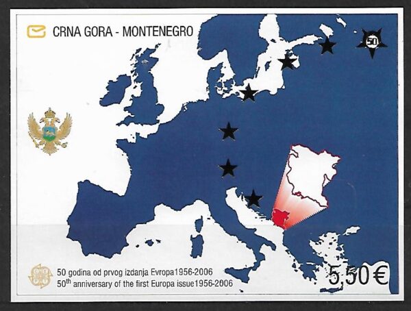 EUROPA CEPT CZARNOGÓRA MI.BL.3**