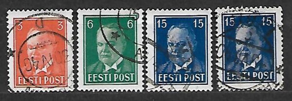ESTONIA MI.156-158 w,x KASOWANA