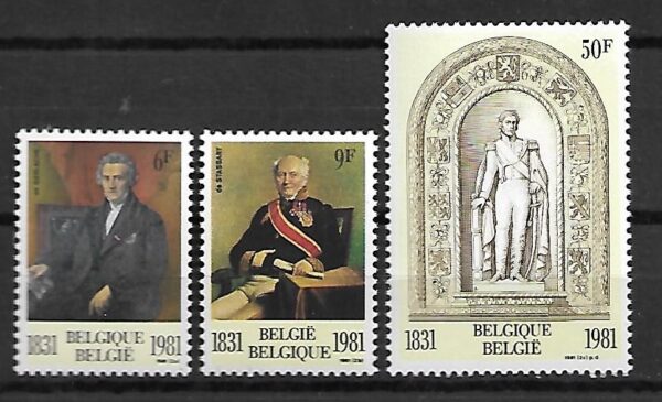 SŁAWNI LUDZIE BELGIA MI.2053-2055**