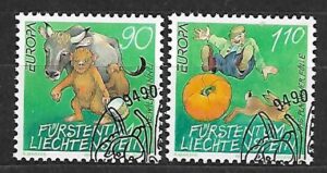 EUROPA LIECHTENSTEIN MI.1145-1146 KASOWANY