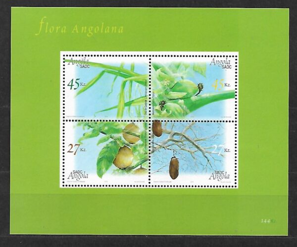 OWOCE TROPIKALNE ANGOLA MI.BL.109**