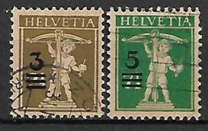 SZWAJCARIA MI.239-240 KASOWANY