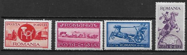 DZIEŃ ZNACZKA RUMUNIA MI.817-820**