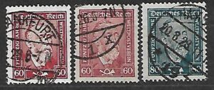 NIEMCY RZESZA MI.258-260X,Y KASOWANY