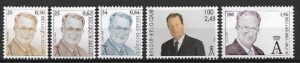 SŁAWNI LUDZIE BELGIA MI.3030-3034**