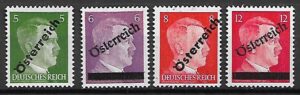 HITLER AUSTRIA MI.660-663**
