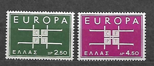 EUROPA CEPT GRECJA MI.821-822**