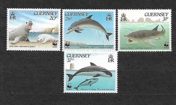FAUNA MORSKA GUERNSEY MI.497-500**
