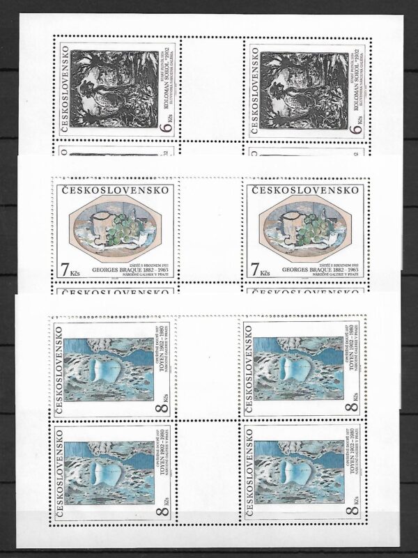 MALARSTWO CZECHOSŁOWACJA MI.ARK.3133-3135**