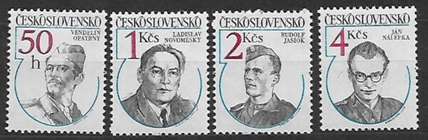 SŁAWNI LUDZIE CZECHOSŁOWACJA MI.2763-2766**