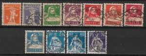 SZWAJCARIA MI.162-171 179a+b