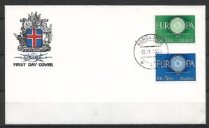EUROPA CEPT ISLANDIA MI.343-344 FDC
