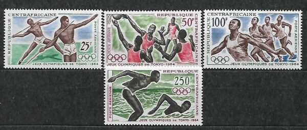 OLIMPIADA LETNIA ŚRODKOWA AFRYKA MI.59-62**