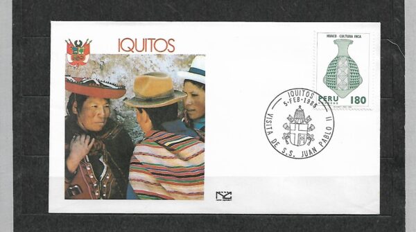 WIZYTA JANA PAWŁA II PERU-IQUITOS KOPERTA