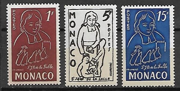 MALARSTWO MONAKO MI.476-478**