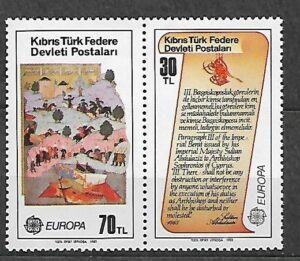 EUROPA CEPT CYPR TURECKI MI.114-115**