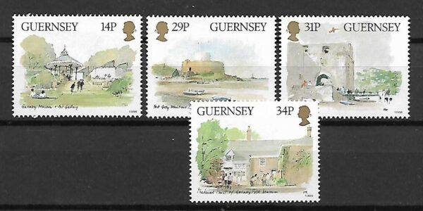 MALARSTWO GUERNSEY MI.369-372**