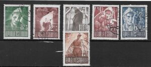 AUSTRIA MI.829-834 KASOWANY