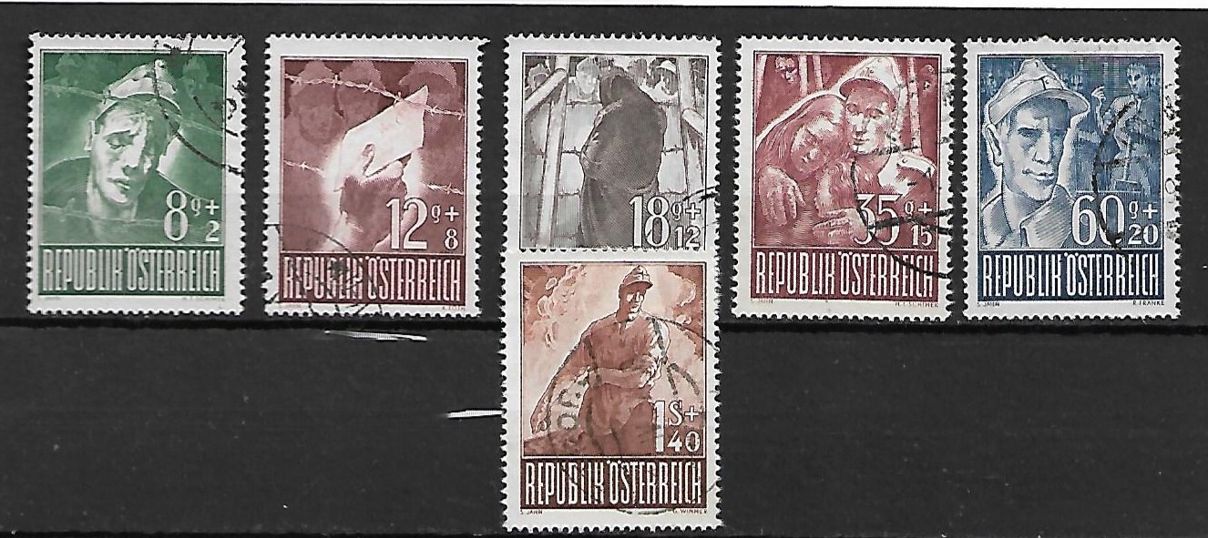 AUSTRIA MI.829-834 KASOWANY
