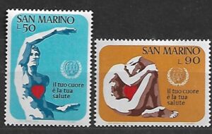 ŚWIATOWY DZIEŃ SERCA SAN MARINO MI.1013-1014**