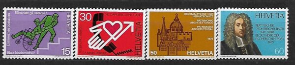ROCZNICE SZWAJCARIA MI.1058-1061**