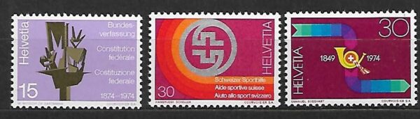 ROCZNICE SZWAJCARIA MI.1039-1041**