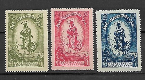 RELIGIA LIECHTENSTEIN MI.40-42**
