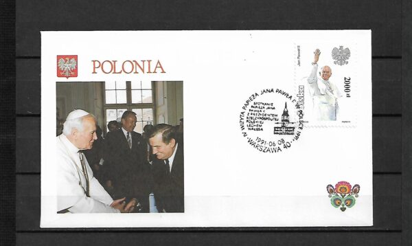 WIZYTA JANA PAWŁA II POLSKA-WARSZAWA KOPERTA