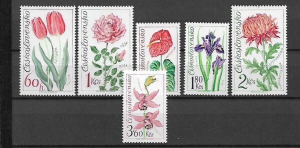 KWIATY CZECHOSŁOWACJA MI.2147-2152**