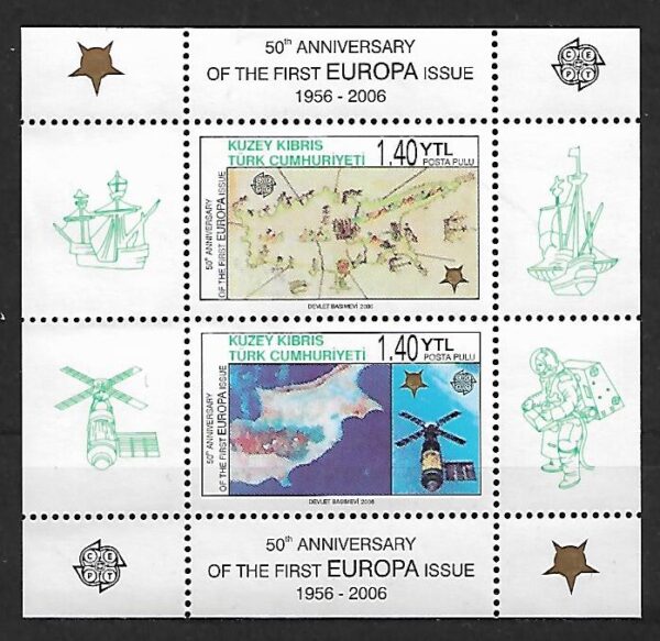 EUROPA CEPT CYPR TURECKI MI.BL.24A**